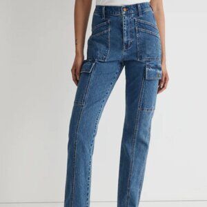 NWT The '90s Straight Utility Jean in Densmore Wash